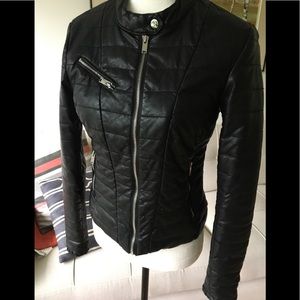 Noisy May Faux leather moto jacket